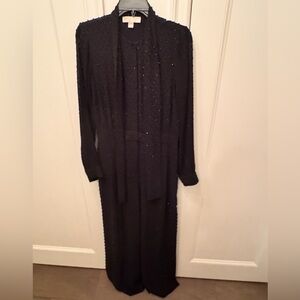 Michael Kors Black Long Sleeve Pantsuit